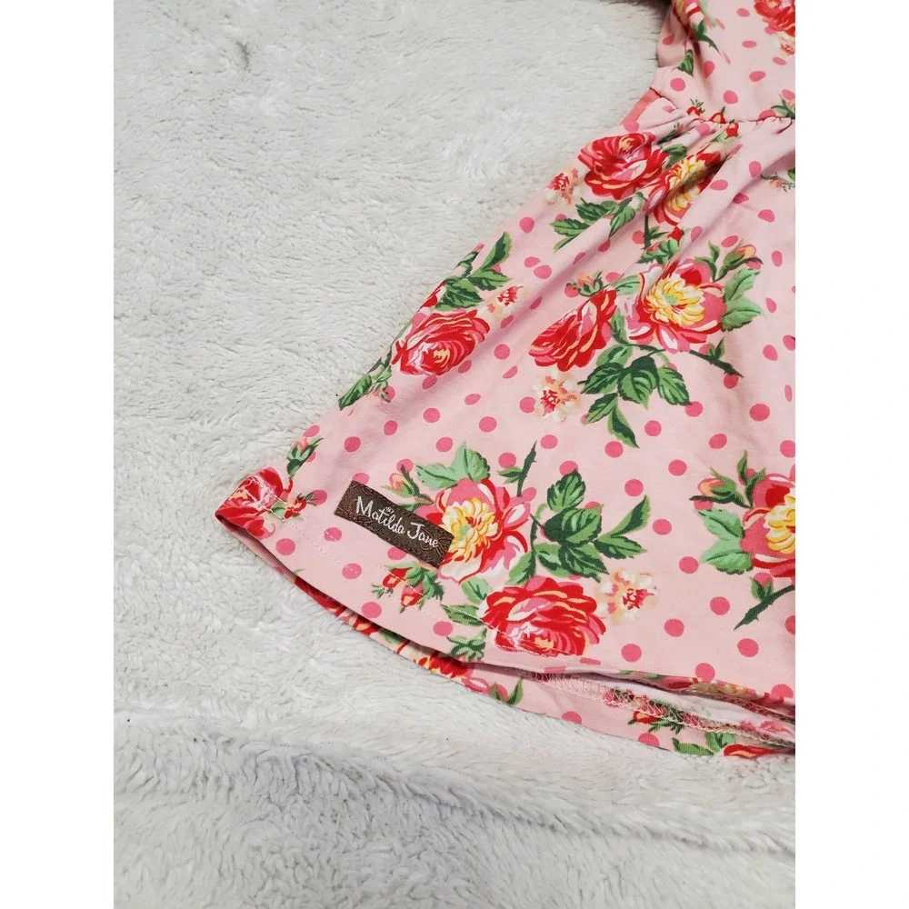Matilda Jane Pretty in Pink Floral Polka Dot Casual Dress Girl 18 24‎ months